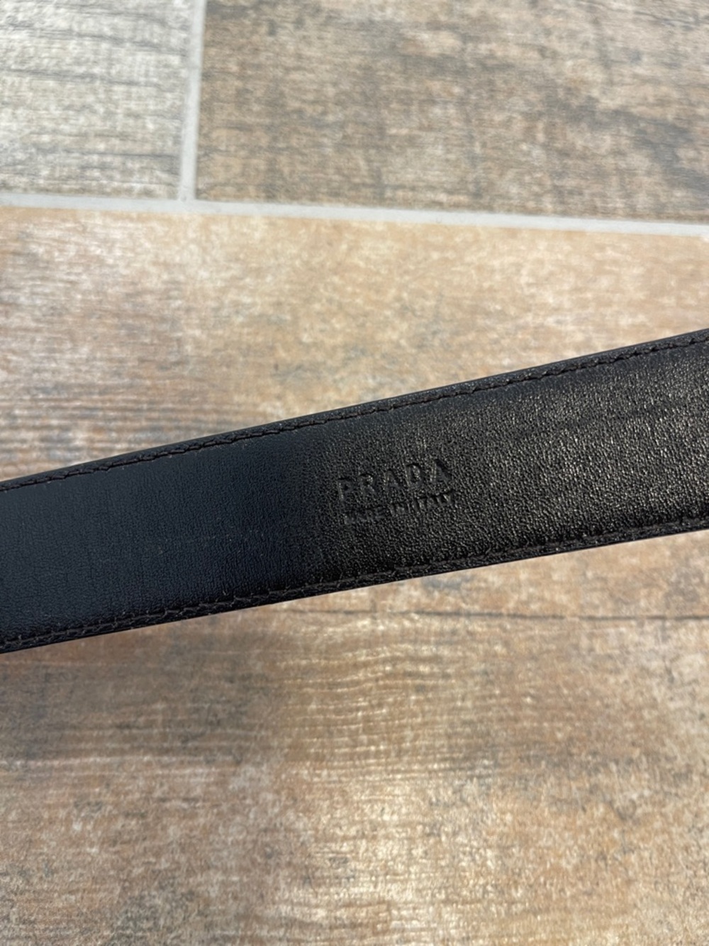 Prada Red Leather Belt with Buckle Small - Picture 4 of 9